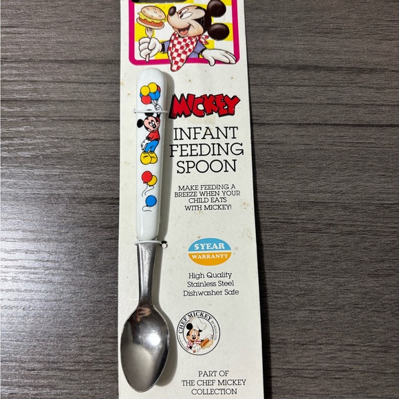 Vintage Chef Mickey Infant Spoon - Picture 1 of 3
